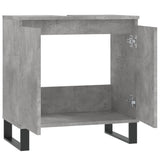 Armoire de bain gris béton 58x33x60 cm bois d'ingénierie