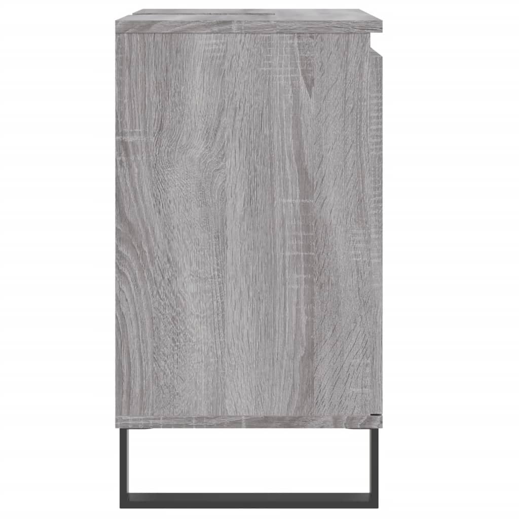 Armoire de bain sonoma gris 58x33x60 cm bois d'ingénierie