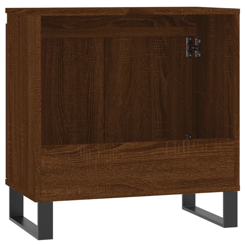 Armoire de bain chêne marron 58x33x60 cm bois d'ingénierie