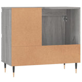 Sonoma grauer Badezimmerschrank 65x33x60 cm aus Holzwerkstoff