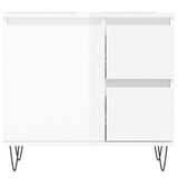 Armoire de salle de bain blanc brillant 65x33x60 cm