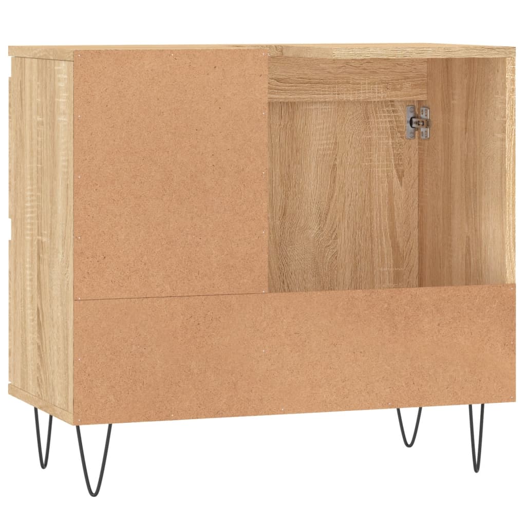 Armoire salle de bain chêne sonoma 65x33x60 cm