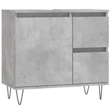 Concrete gray bathroom cabinet 65x33x60 cm