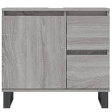 Sonoma gray bathroom cabinet 65x33x60 cm engineered wood