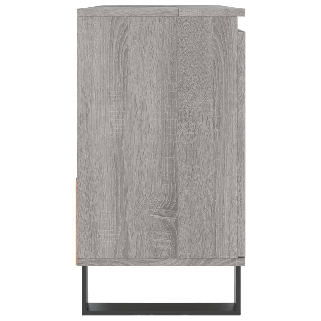 Sonoma gray bathroom cabinet 65x33x60 cm engineered wood