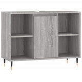 Bathroom cabinet sonoma gray 80x33x60 cm engineered wood