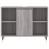 Bathroom cabinet sonoma gray 80x33x60 cm engineered wood