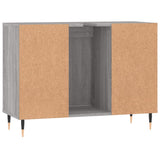 Bathroom cabinet sonoma gray 80x33x60 cm engineered wood