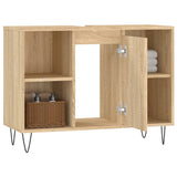 Bathroom cabinet sonoma oak 80x33x60cm engineered wood