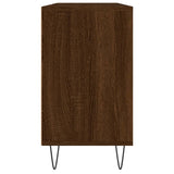 Bathroom cabinet brown oak 80x33x60cm engineered wood