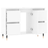 Armoire de salle de bain blanc brillant 80x33x60 cm