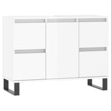 Armoire de salle de bain blanc brillant 80x33x60 cm