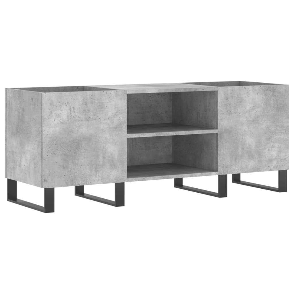 Betongrauer Plattenschrank 121 x 38 x 48 cm, Holzwerkstoff