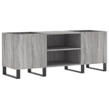 Sonoma gray record cabinet 121x38x48 cm engineered wood