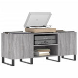 Sonoma gray record cabinet 121x38x48 cm engineered wood