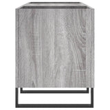 Sonoma gray record cabinet 121x38x48 cm engineered wood