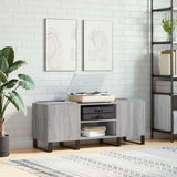 Sonoma gray record cabinet 121x38x48 cm engineered wood