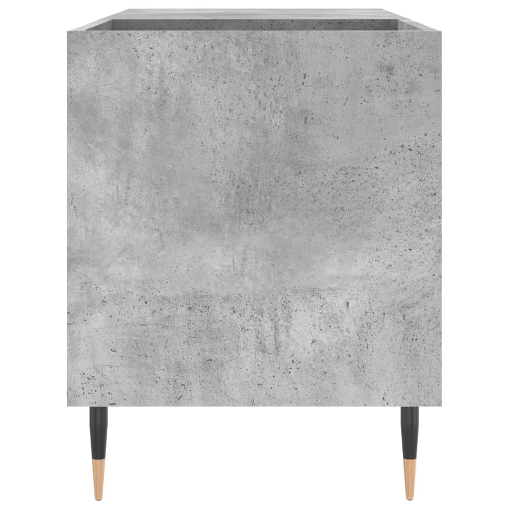 Armoire à disques gris béton 85x38x48 cm bois d'ingénierie