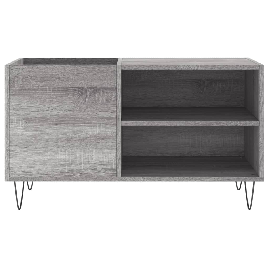 Sonoma Schallplattenschrank grau 85x38x48 cm Holzwerkstoff