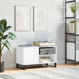 White high gloss record cabinet 85x38x48 cm engineered wood