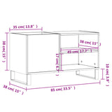 Sonoma oak record cabinet 85x38x48 cm engineered wood