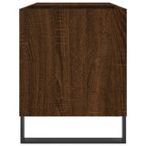 Record cabinet brown oak 85x38x48 cm engineered wood