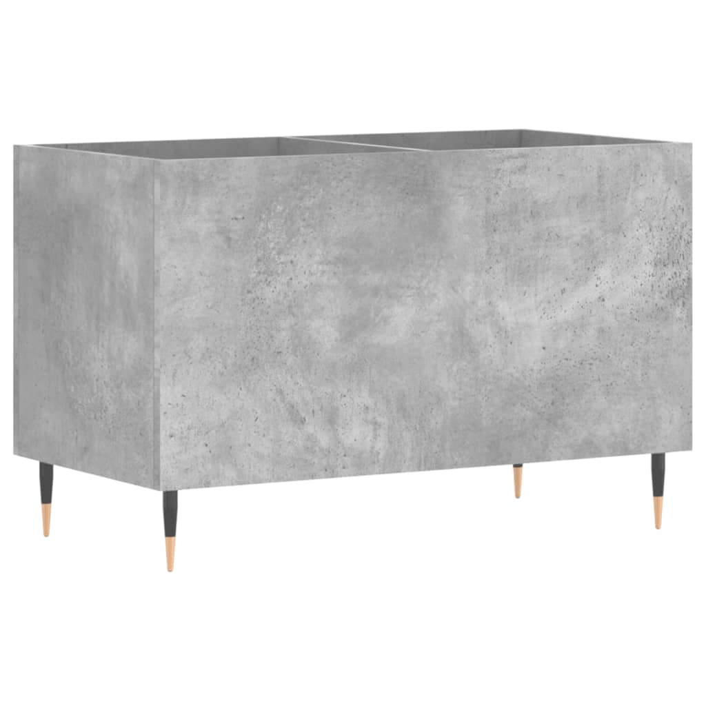 Armoire à disques gris béton 74,5x38x48 cm bois d'ingénierie