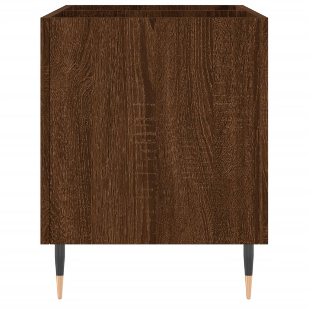 Armoire à disques chêne marron 74,5x38x48 cm bois d'ingénierie