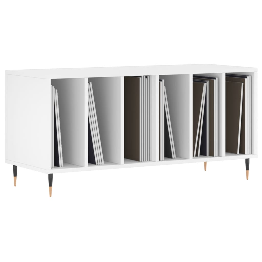 White record cabinet 100x38x48 cm engineered wood