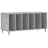 Armoire à disques gris béton 100x38x48 cm bois d'ingénierie