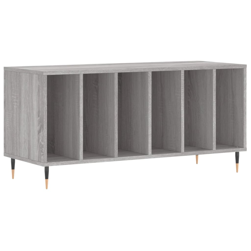 Sonoma Schallplattenschrank grau 100x38x48 cm Holzwerkstoff