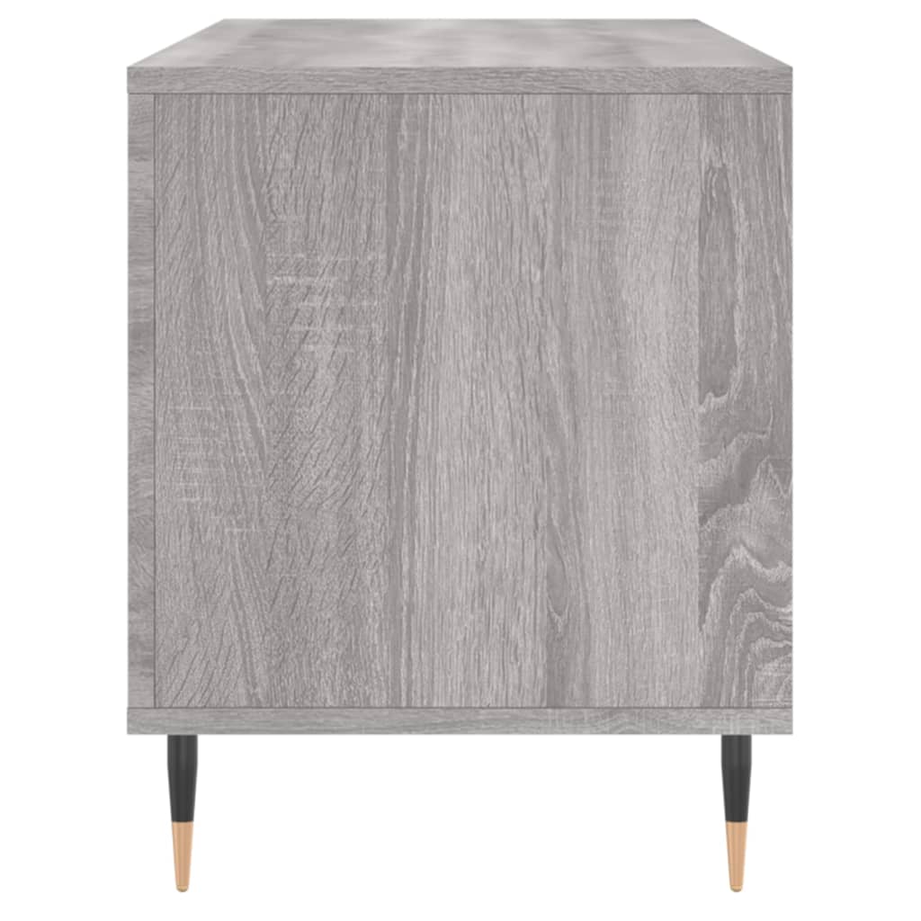 Sonoma Schallplattenschrank grau 100x38x48 cm Holzwerkstoff