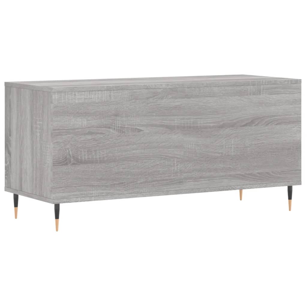 Sonoma Schallplattenschrank grau 100x38x48 cm Holzwerkstoff