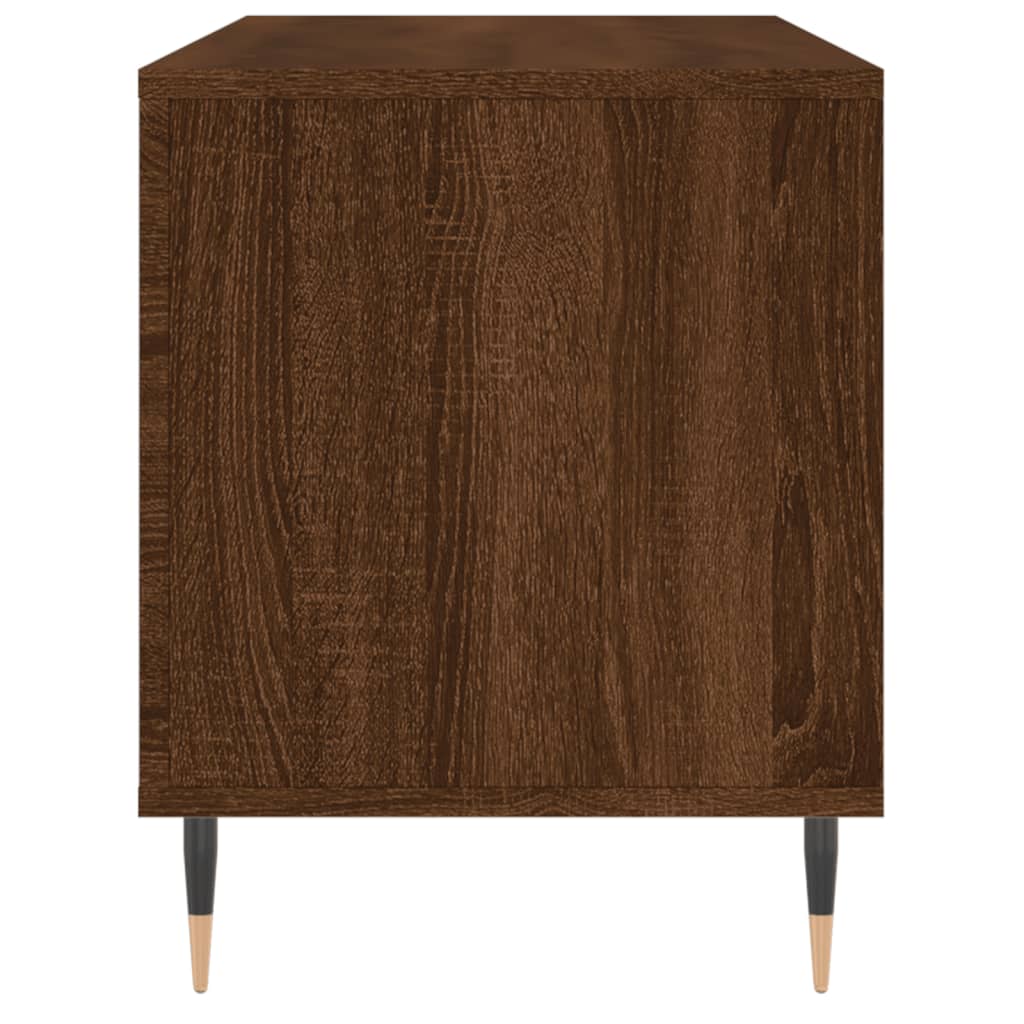 Armoire à disques chêne marron 100x38x48 cm bois d'ingénierie