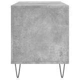 Armoire à disques gris béton 100x38x48 cm bois d'ingénierie