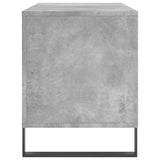 Armoire à disques gris béton 100x38x48 cm bois d'ingénierie