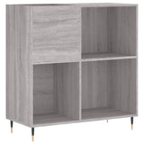 Sonoma gray record cabinet 84.5x38x89 cm engineered wood