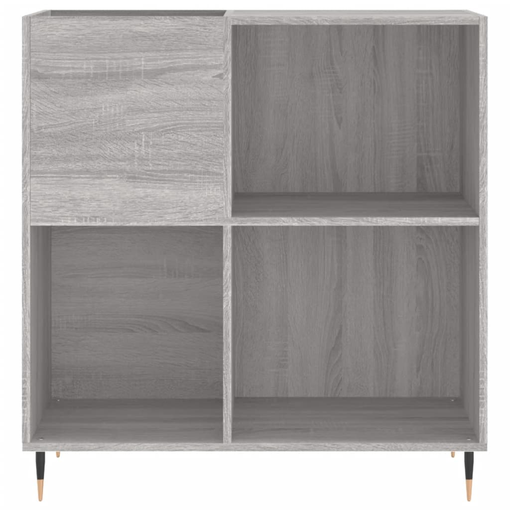 Armoire à disques sonoma gris 84,5x38x89 cm bois d'ingénierie