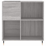 Sonoma gray record cabinet 84.5x38x89 cm engineered wood