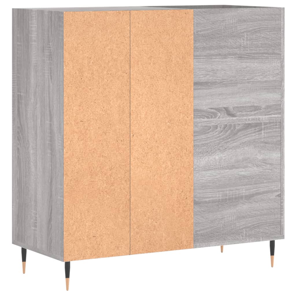 Armoire à disques sonoma gris 84,5x38x89 cm bois d'ingénierie