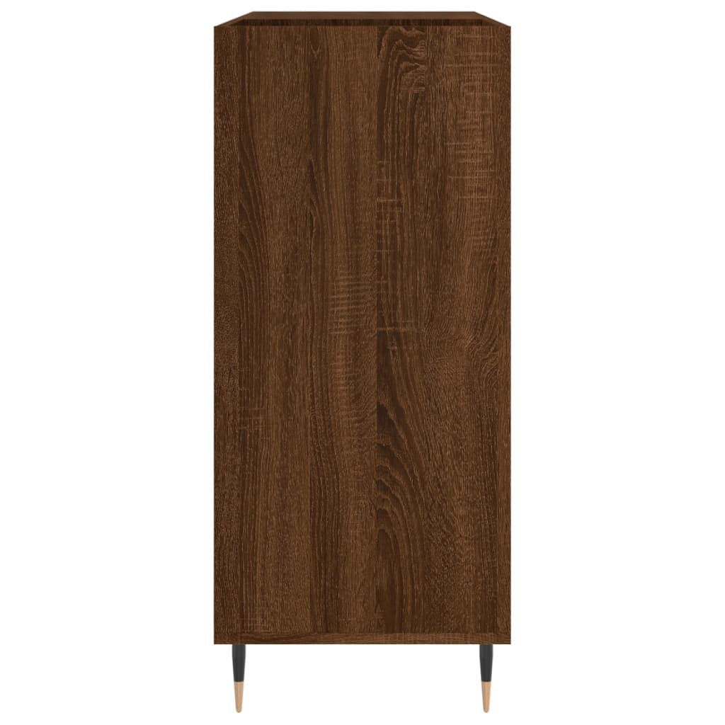 Armoire à disques chêne marron 84,5x38x89 cm bois d'ingénierie