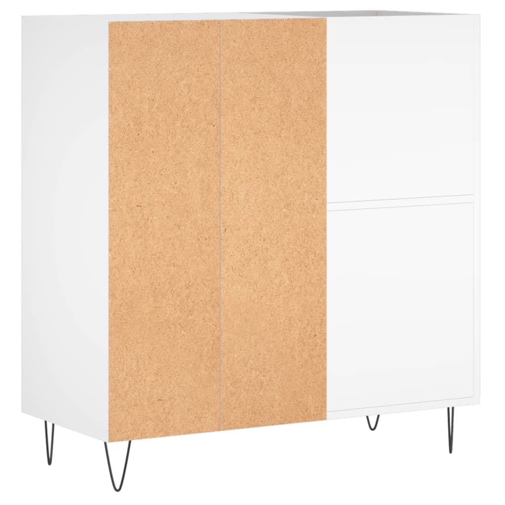 Armoire à disques blanc 84,5x38x89 cm bois d'ingénierie