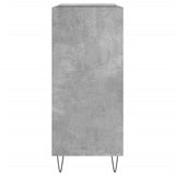 Armoire à disques gris béton 84,5x38x89 cm bois d'ingénierie