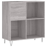 Sonoma gray record cabinet 84.5x38x89 cm engineered wood