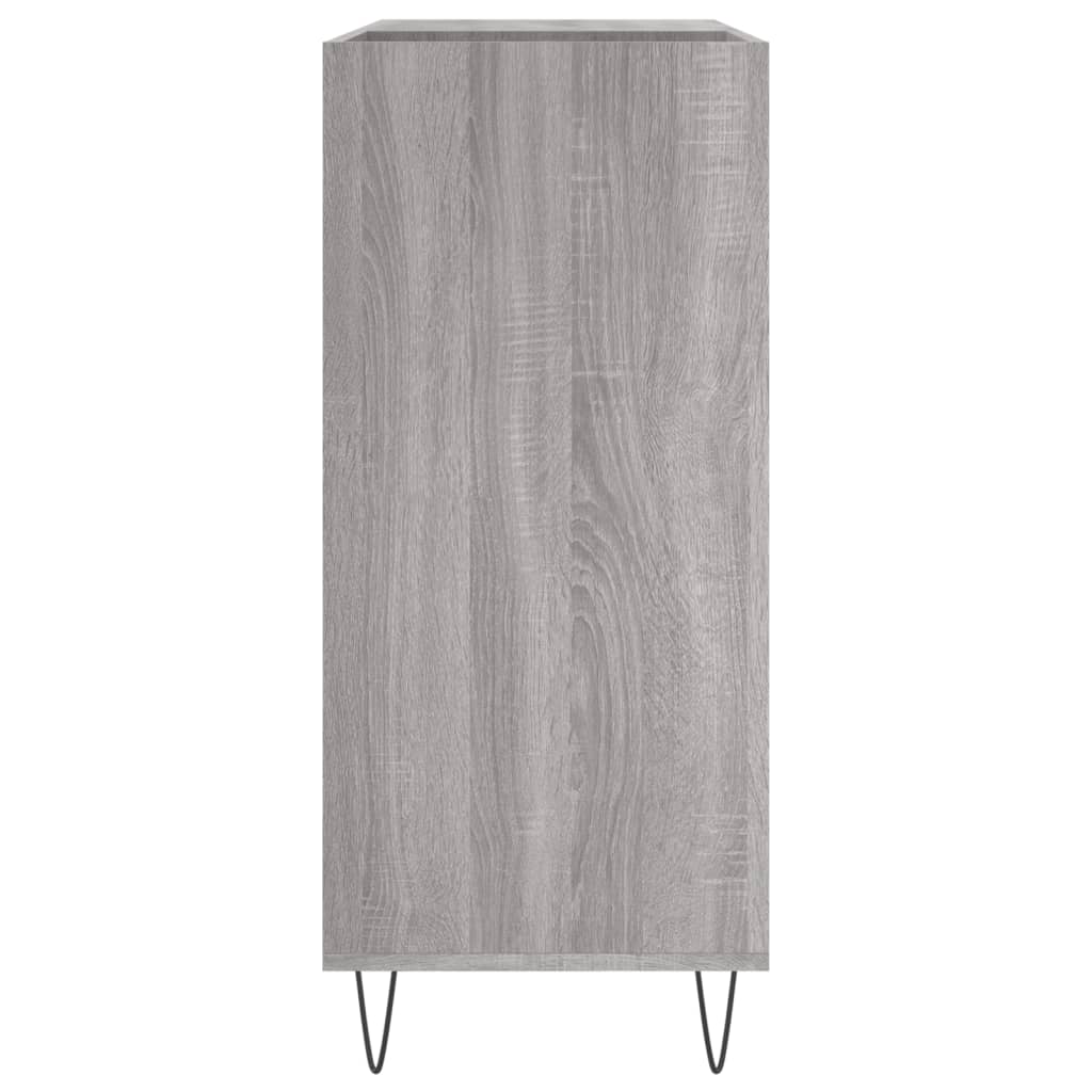 Sonoma gray record cabinet 84.5x38x89 cm engineered wood