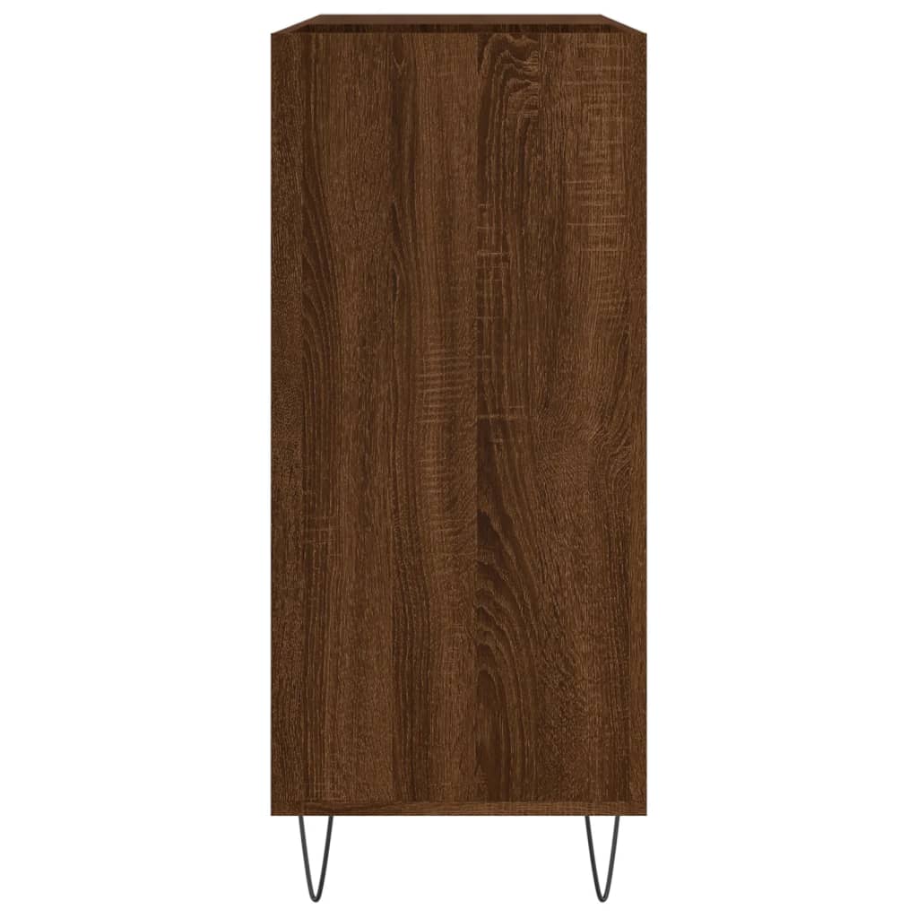 Armoire à disques chêne marron 84,5x38x89 cm bois d'ingénierie