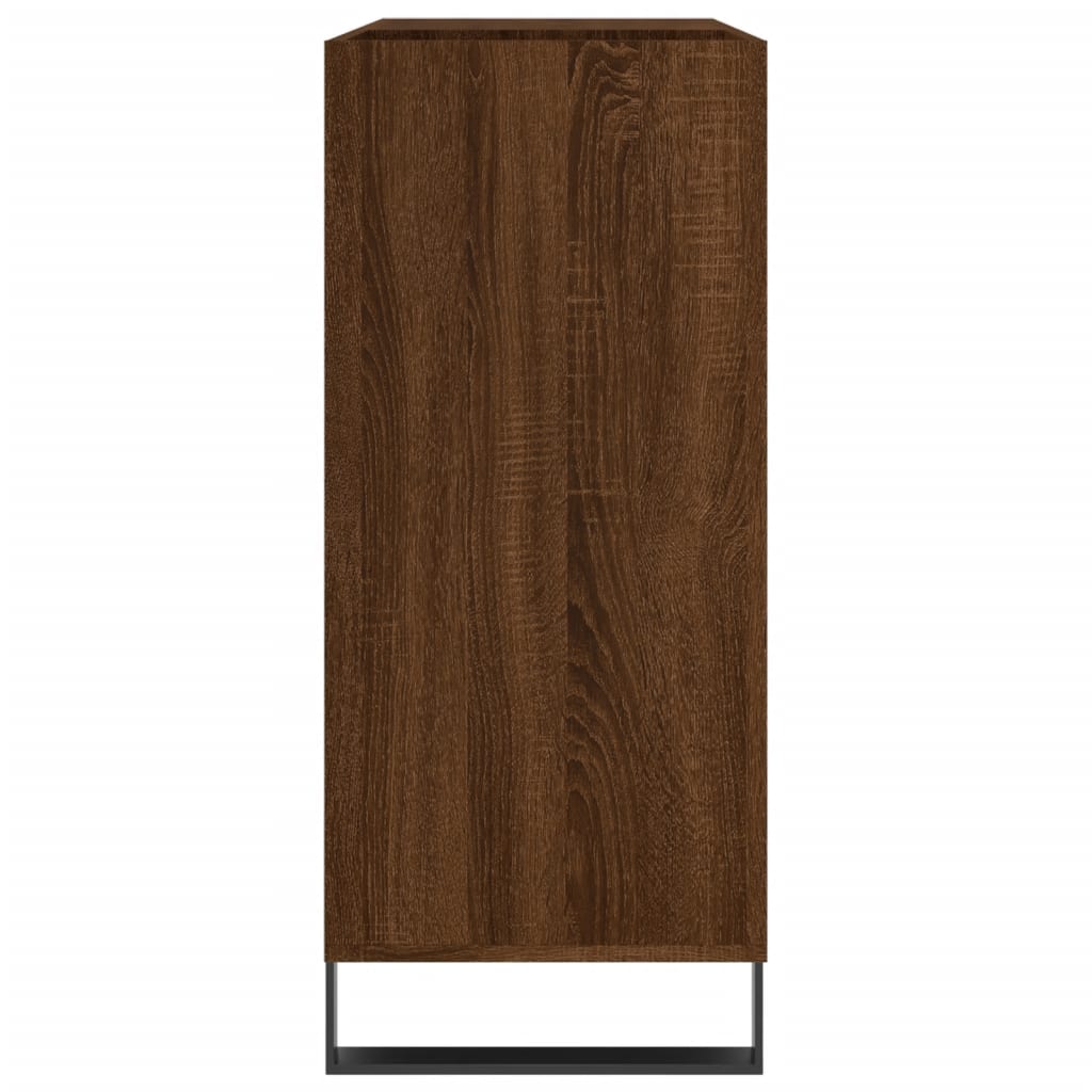 Armoire à disques chêne marron 84,5x38x89 cm bois d'ingénierie