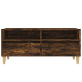 Meuble TV chêne fumé 100x34,5x44,5 cm bois d'ingénierie