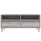 Meuble TV sonoma gris 100x34,5x44,5 cm bois d'ingénierie