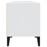 Meuble TV blanc 100x34,5x44,5 cm bois d'ingénierie